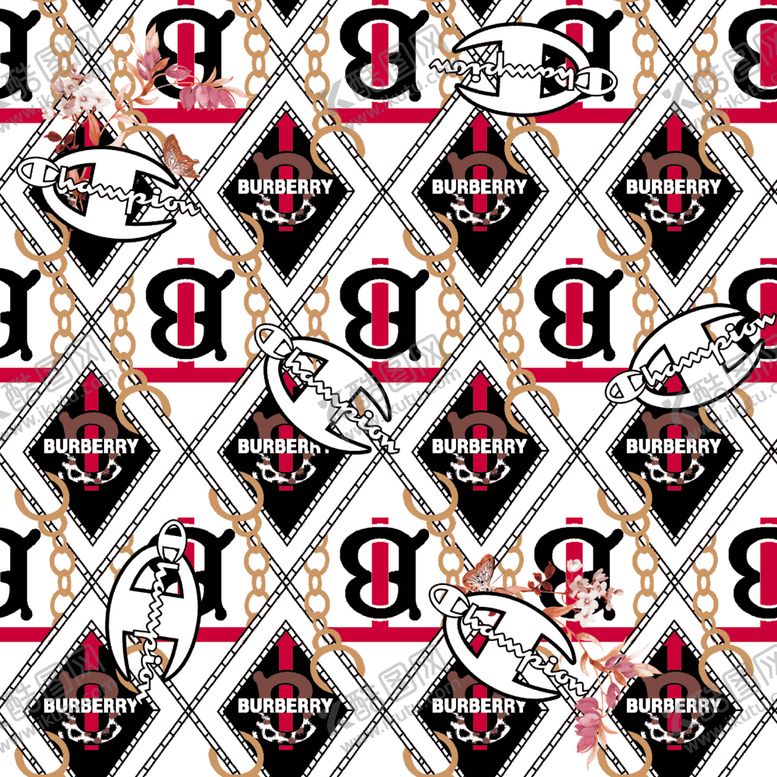 编号：10435611011157081039【酷图网】源文件下载-链条豹纹设计大牌图案