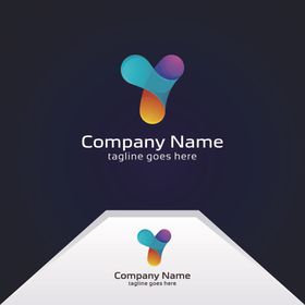 字母logo标志个性图标F英文
