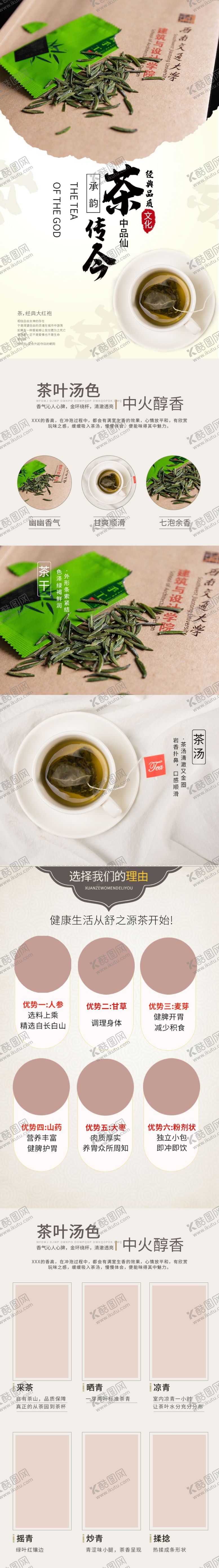 编号：29250610311037444420【酷图网】源文件下载-茶饮详情页