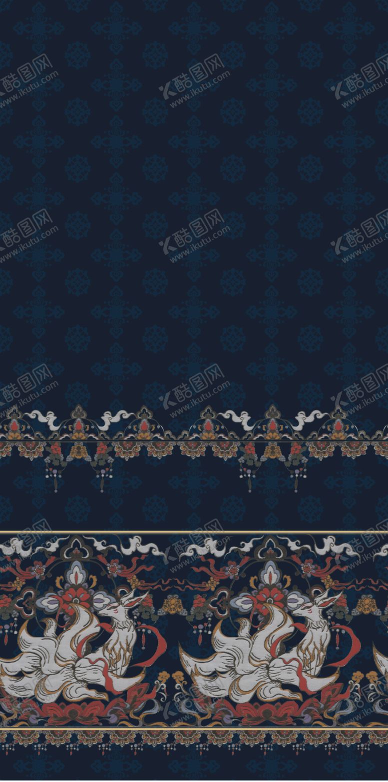 编号：76138201130844294179【酷图网】源文件下载-马面裙定位花