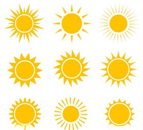 矢量太阳素材
