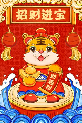 2022年虎年海报文案模板台历