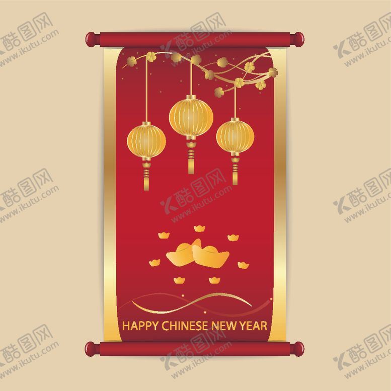 编号：72295209120852427830【酷图网】源文件下载-牛新年展板背景