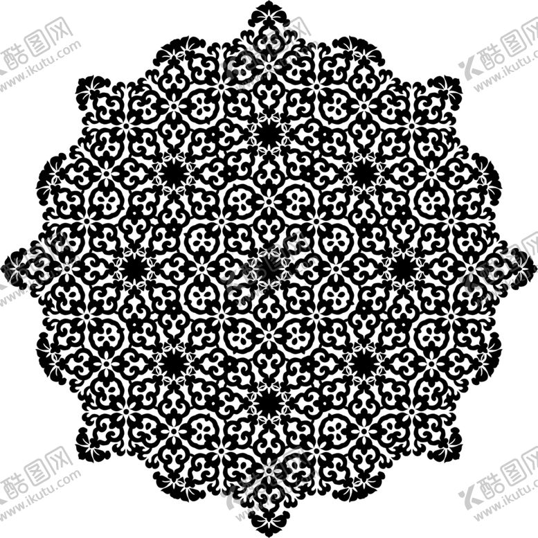 编号：40010910301152227104【酷图网】源文件下载-曼陀罗图案