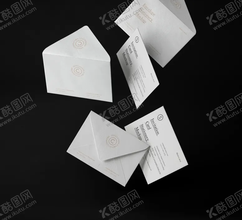 编号：87569004070741029006【酷图网】源文件下载-信封名片样机