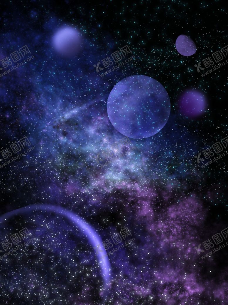 编号：15246305042239001728【酷图网】源文件下载-梦幻蓝色星空背景