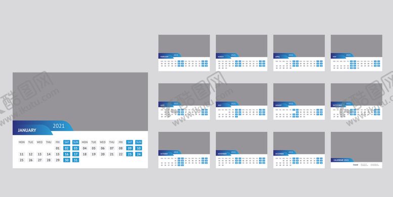 编号：33655009181911465246【酷图网】源文件下载-2021年日历