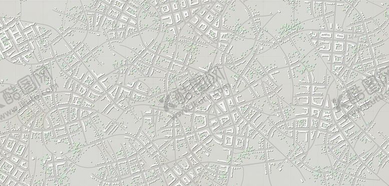 编号：24237309100212106189【酷图网】源文件下载-俯视平面城市背景