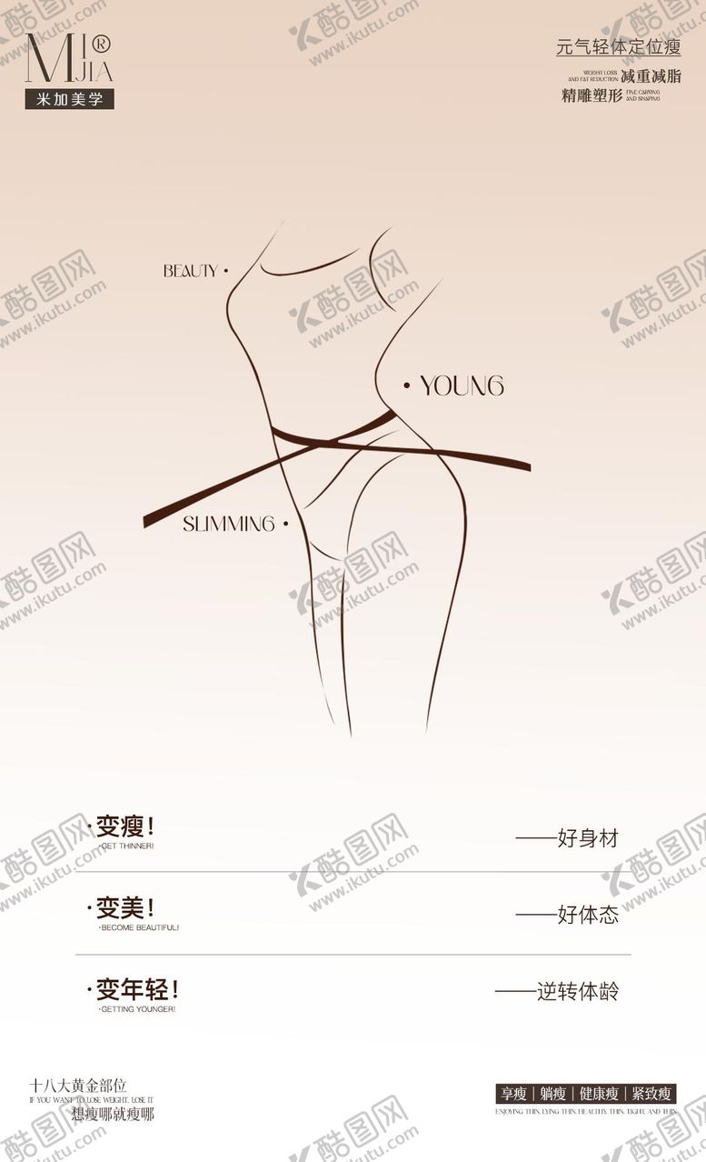 编号：61348509080605351550【酷图网】源文件下载-瘦身创意海报