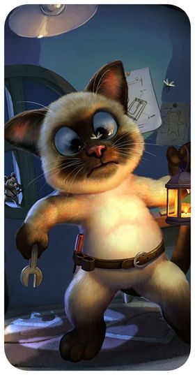卡通小猫手机壳