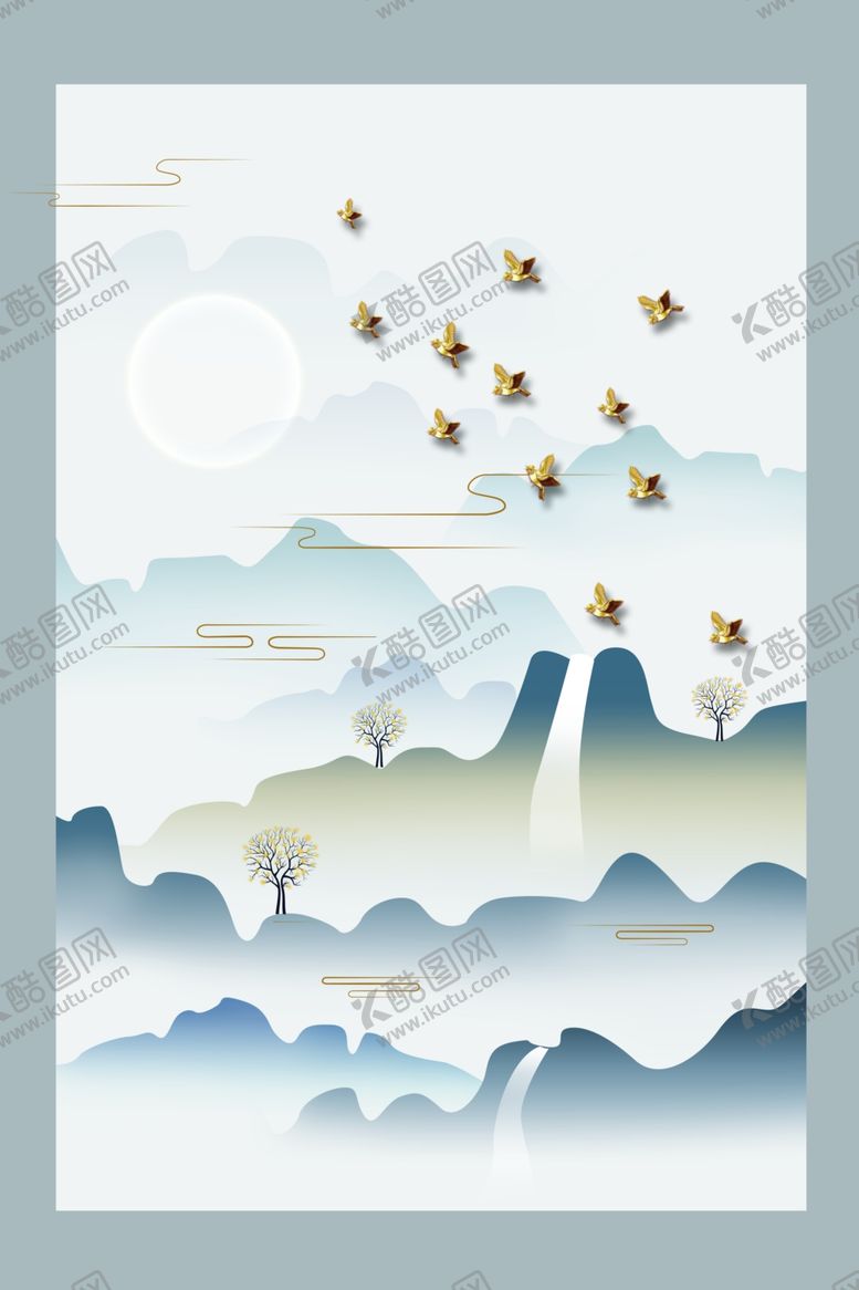 编号：11891405112036159496【酷图网】源文件下载-山水画