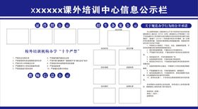 临泉县课外培训中心信息公示栏