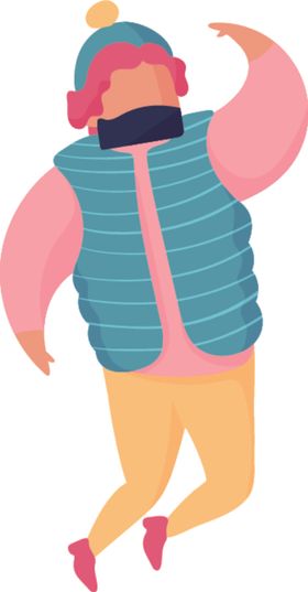 冬装卡通人物服天