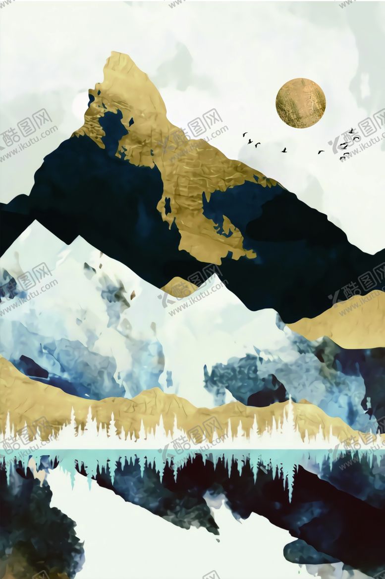 编号：98150710270922114088【酷图网】源文件下载-北欧风简约抽象艺术装饰画