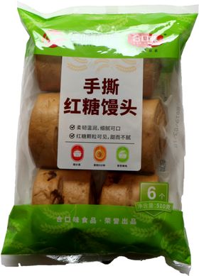 手撕红糖馒头