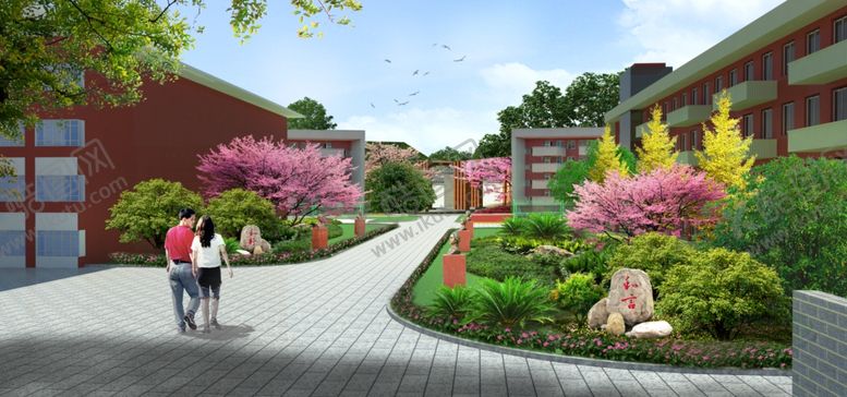 编号：90864409181706045187【酷图网】源文件下载-校园景观