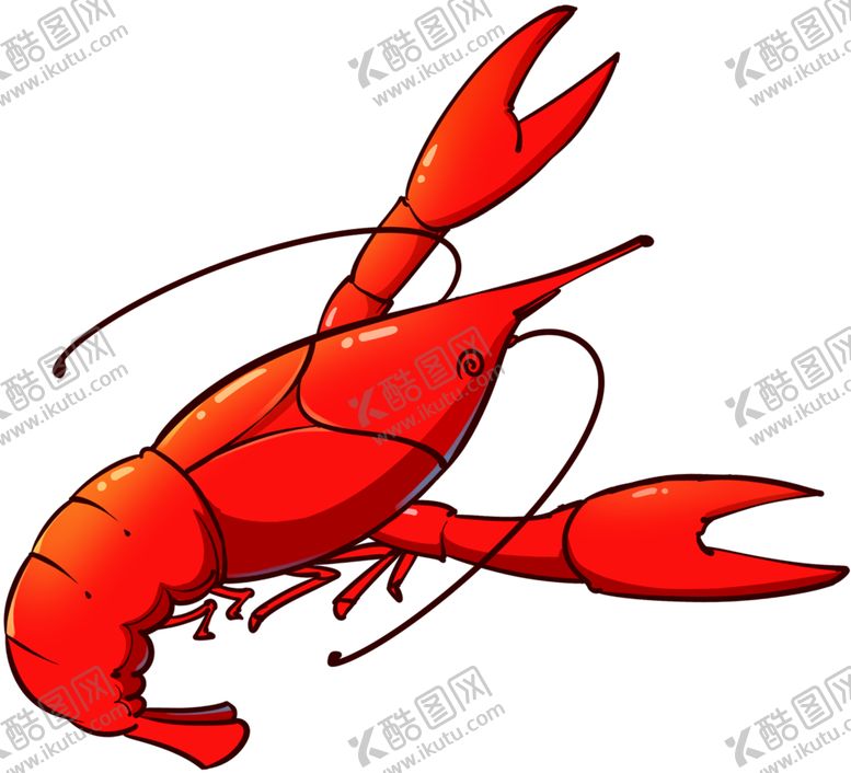 编号：57729707131729348829【酷图网】源文件下载-卡通龙虾