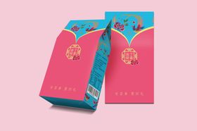 喜饼异形包装效果图源文件