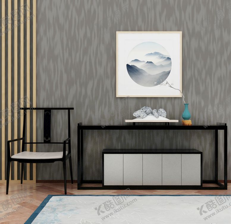 编号：96538009291333017991【酷图网】源文件下载-中式单椅3d模型