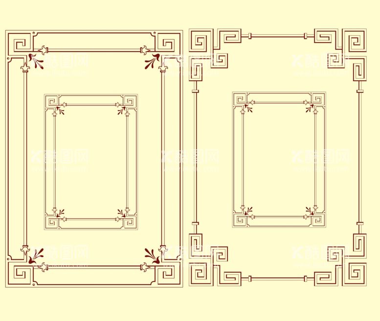编号：12471112030518072079【酷图网】源文件下载-花纹边框