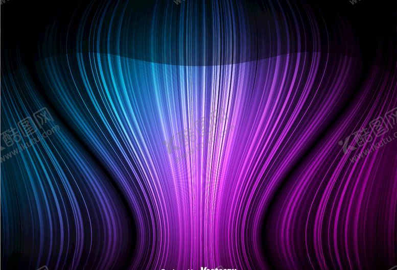 编号：78726509270725336095【酷图网】源文件下载-蓝色紫色炫彩线条