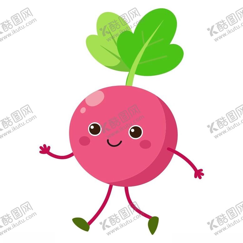编号：50102002211109205990【酷图网】源文件下载-行走的卡通风格萝卜