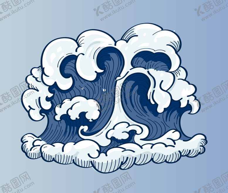 编号：35796009160533450543【酷图网】源文件下载-浪花手绘