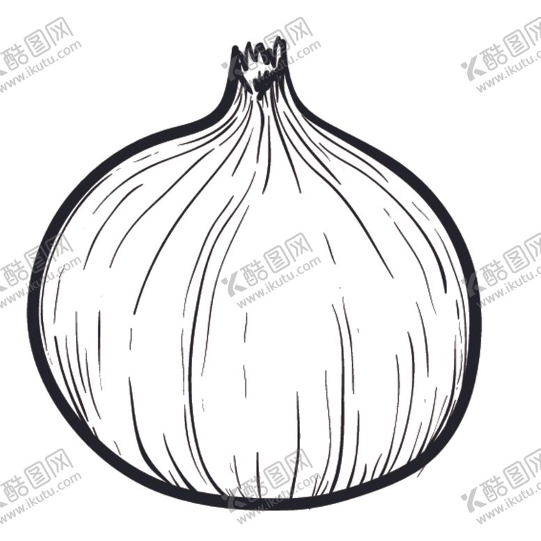 编号：55057910210914331422【酷图网】源文件下载-简笔画蔬菜食物