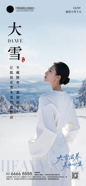 大雪节气海报