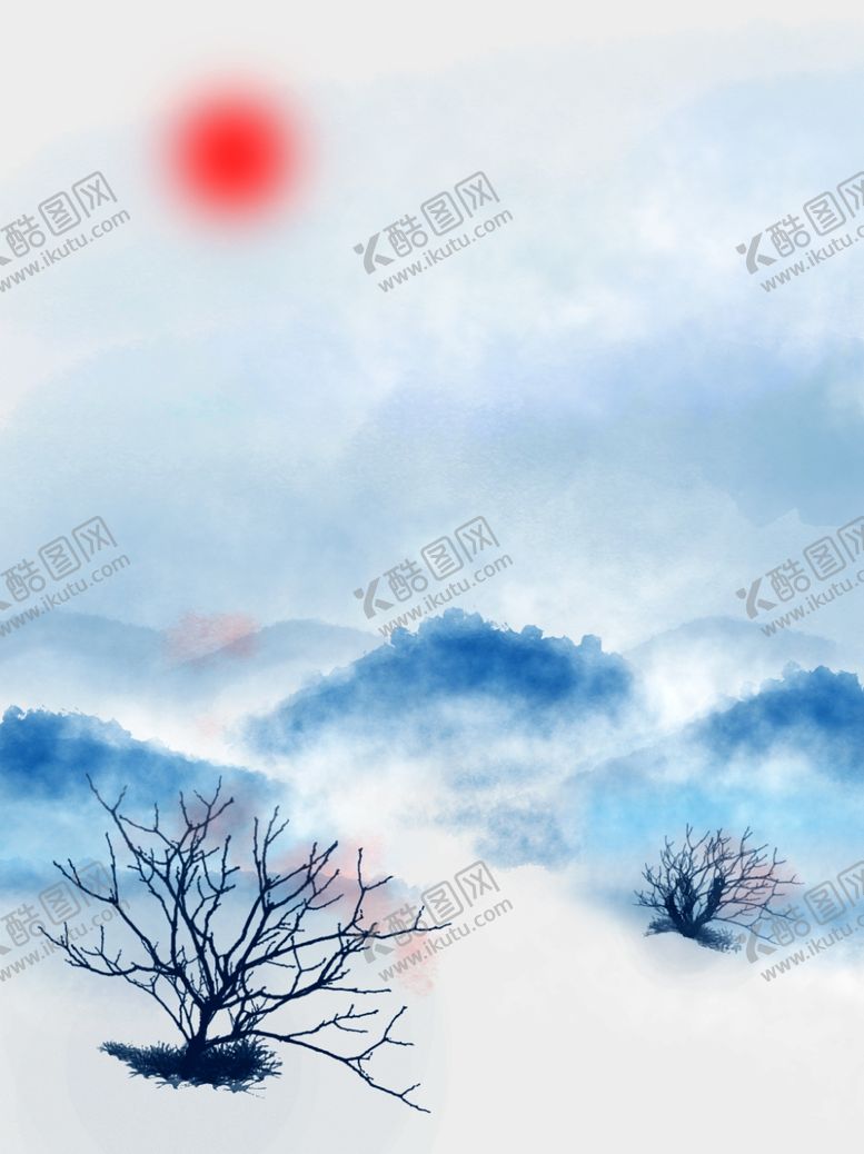 编号：14350306281242513124【酷图网】源文件下载-水墨素材毛笔画素材墨迹素材