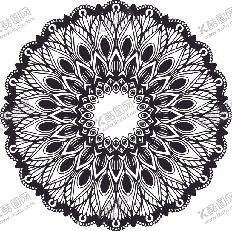 编号：45594010010213286005【酷图网】源文件下载-曼陀罗花纹