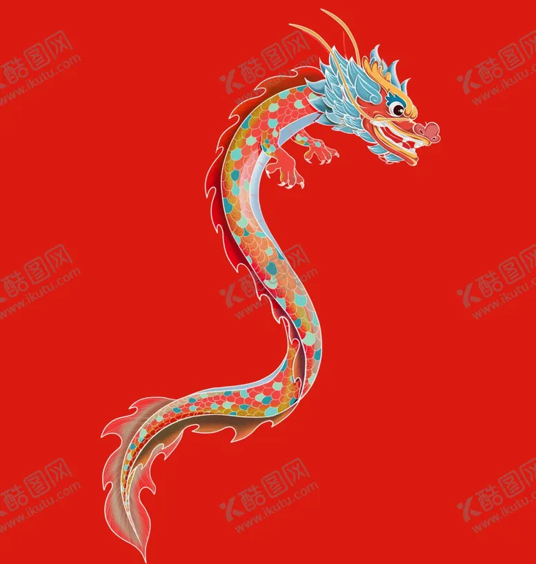 编号：65495701170554018282【酷图网】源文件下载-手绘卡通小龙
