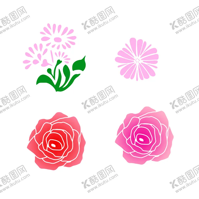 编号：28537909142005086123【酷图网】源文件下载-花玫瑰花花瓣花朵元素花