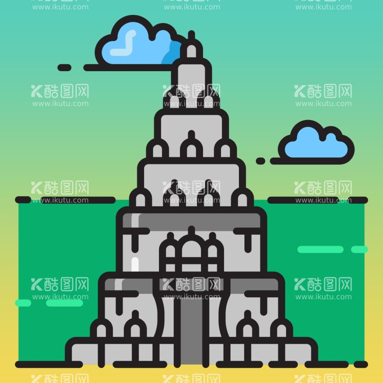 编号：64413212210751298707【酷图网】源文件下载-卡通建筑