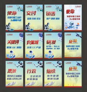 人工智能企业文化展板