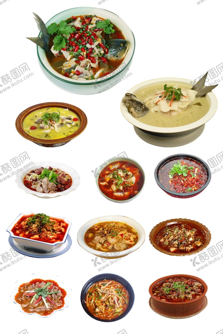 编号：75022809261803071088【酷图网】源文件下载-12道鱼菜