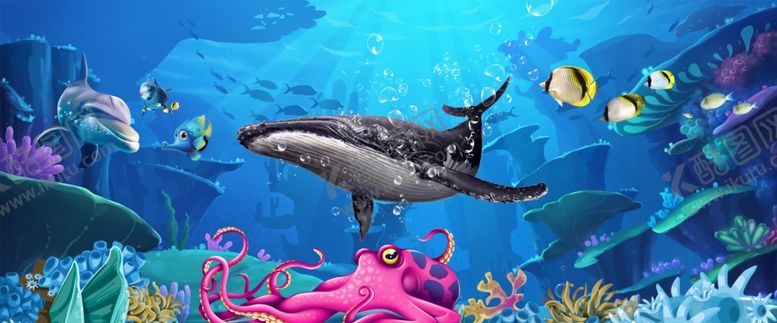 编号：14044410110206281039【酷图网】源文件下载-海底世界