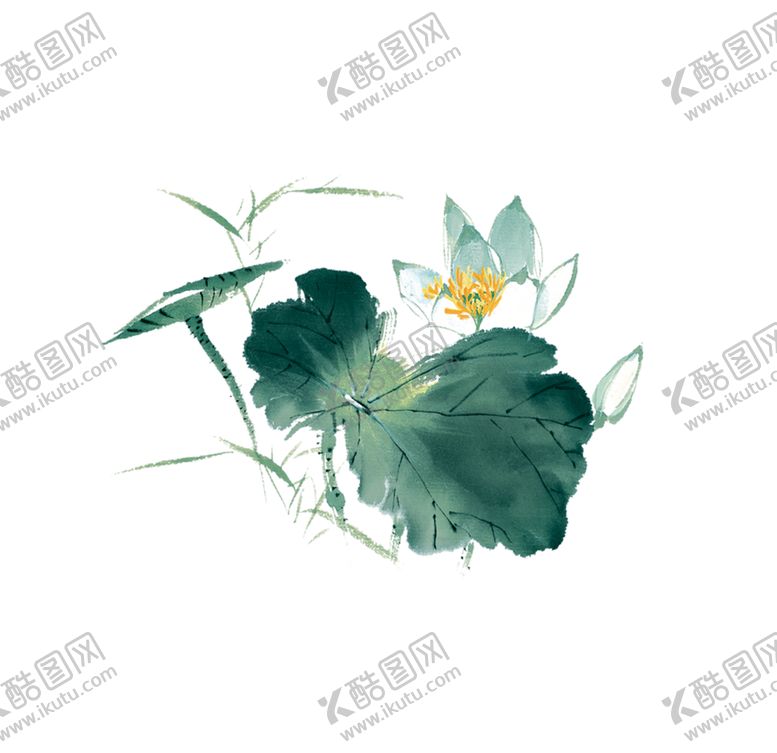 编号：89320810290720457199【酷图网】源文件下载-水墨荷花粉色荷花荷花意境