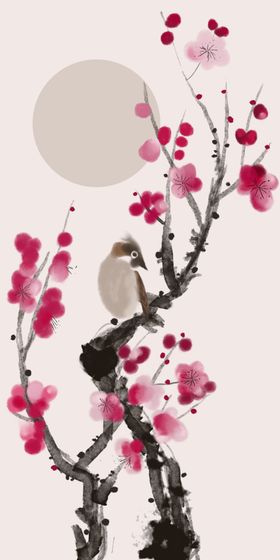 新中式梅花装饰画