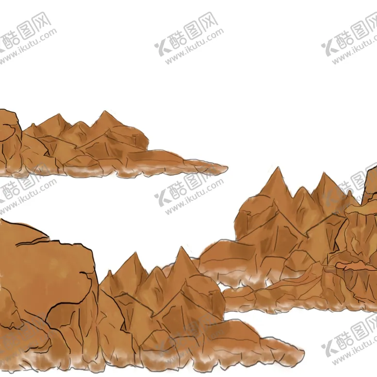 编号：53745106142109422207【酷图网】源文件下载-山川山脉元素