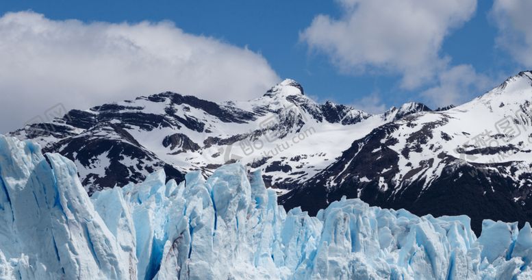 编号：72540210081537342544【酷图网】源文件下载-群山天空云彩风景冰山
