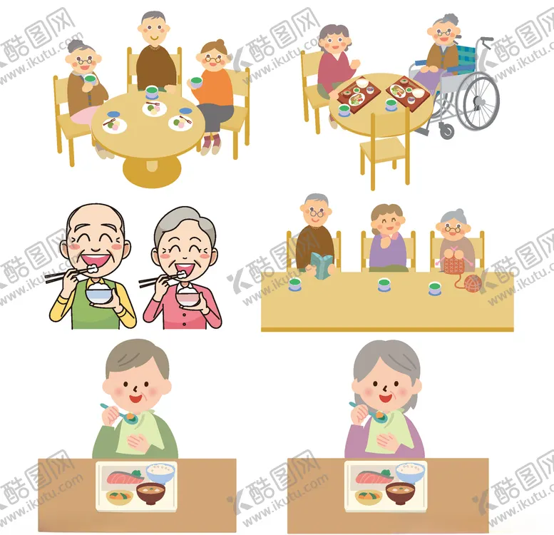 编号：77482006270408268444【酷图网】源文件下载-老人吃饭