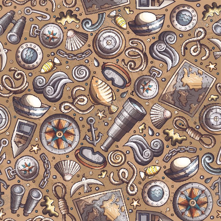 编号：45542210040331503362【酷图网】源文件下载-海洋主题背景图案