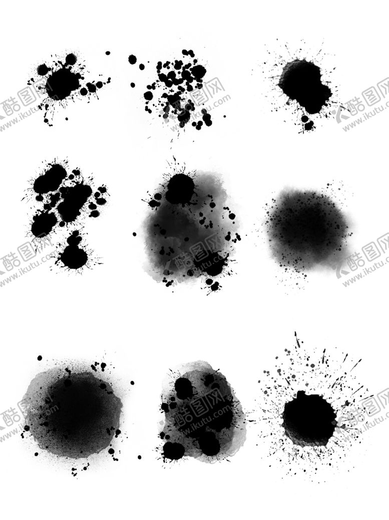 编号：71024109110708172245【酷图网】源文件下载-水墨喷墨