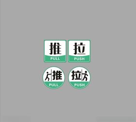 推拉标识牌