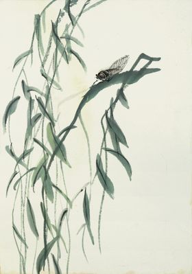 齐白石国画绘艺术水墨山水中堂