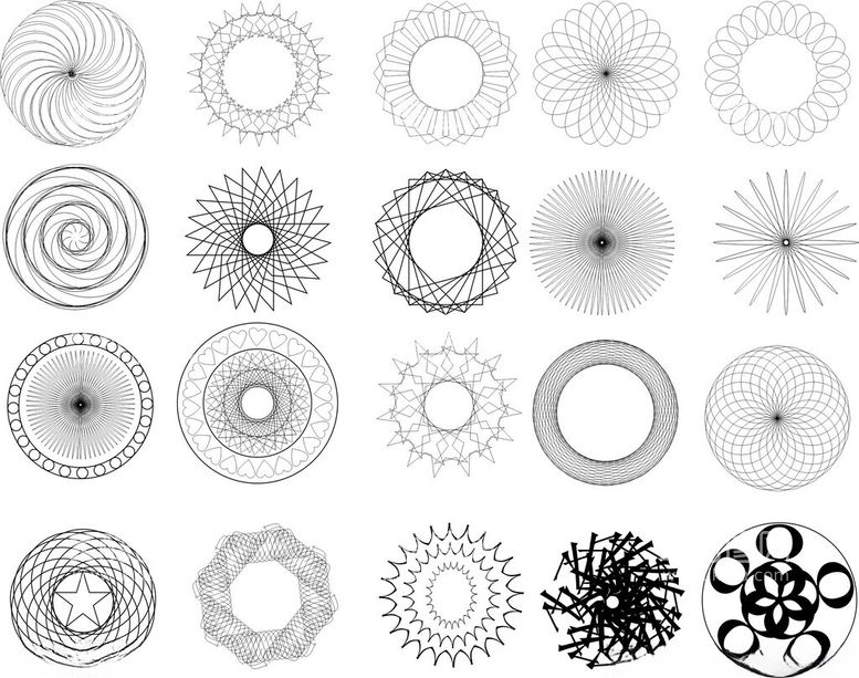 编号：50358512180918021867【酷图网】源文件下载-线条圆圈花纹