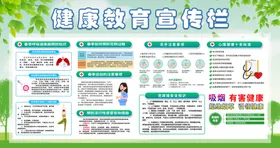 健康宣传栏海报