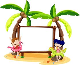 卡通儿童生活小学生素材女孩