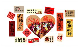 火锅美食宣传创意排版